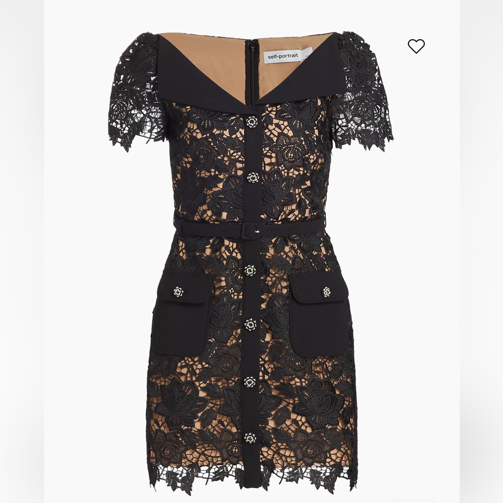 Self-Portrait Mini Dress. Worn Once. Like New!